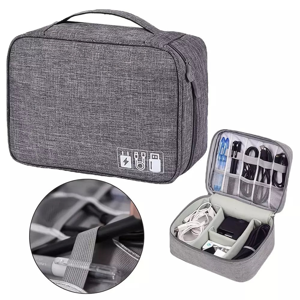 Waterproof Cable & Accessories Organizer Case - CaelixCJSM1849178-Black
