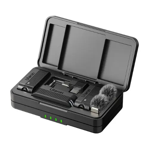 Wireless Lapel Microphone with Charging Case & Windshield - CaelixCJYD284922301AZ