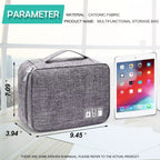 Waterproof Cable & Accessories Organizer Case - CaelixCJSM1849178-Black