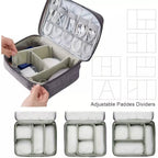 Waterproof Cable & Accessories Organizer Case - CaelixCJSM1849178-Black