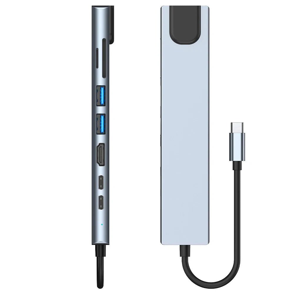 Caelix docking station, port view — aluminium body