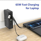 Caelix power bank, alternate angle — 65W GaN fast charger built in