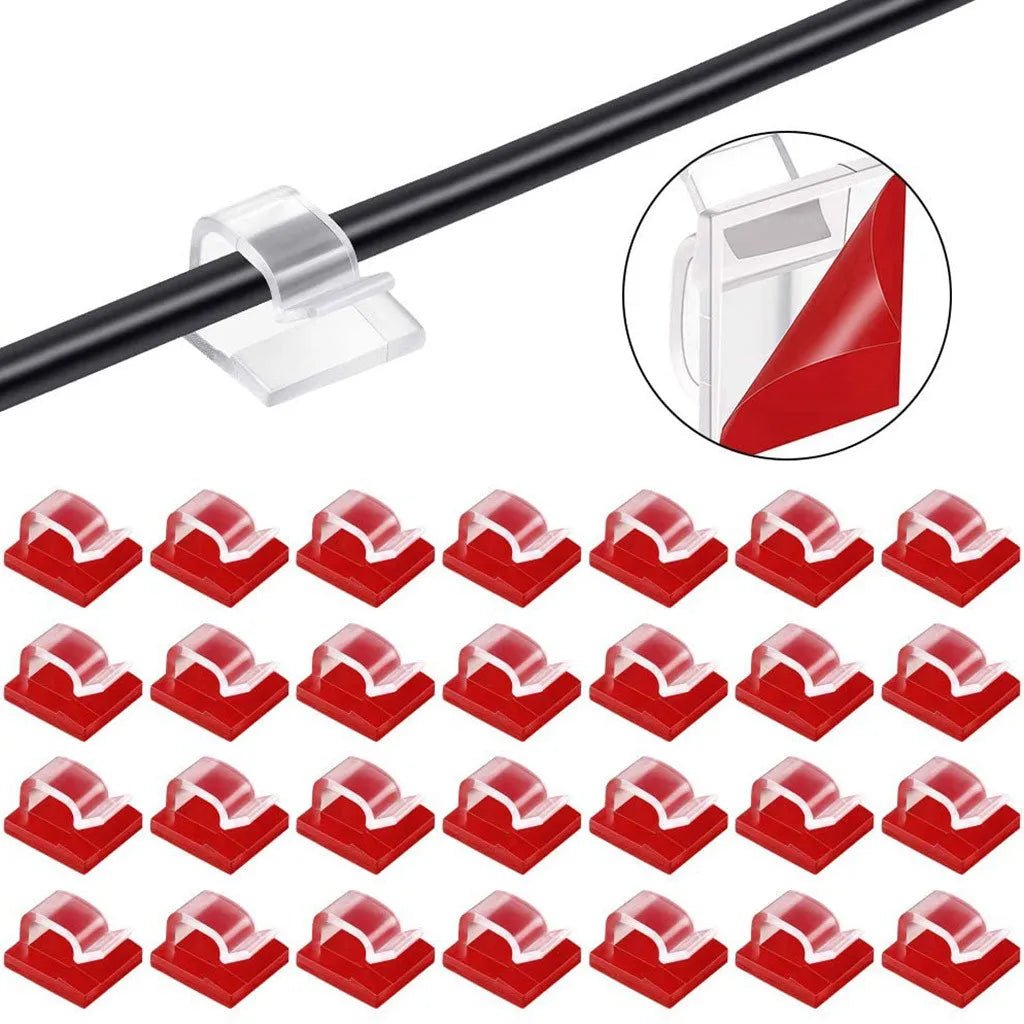 Caelix cable clips, alternate angle — pack of multiple clips