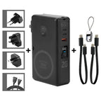 20,000mAh Power Bank with 65W GaN Charger and Qi2 — wall charger and power bank in one