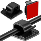 Caelix cable clips, alternate angle — transparent finish