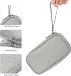 Caelix travel organiser bag, alternate angle — grey finish