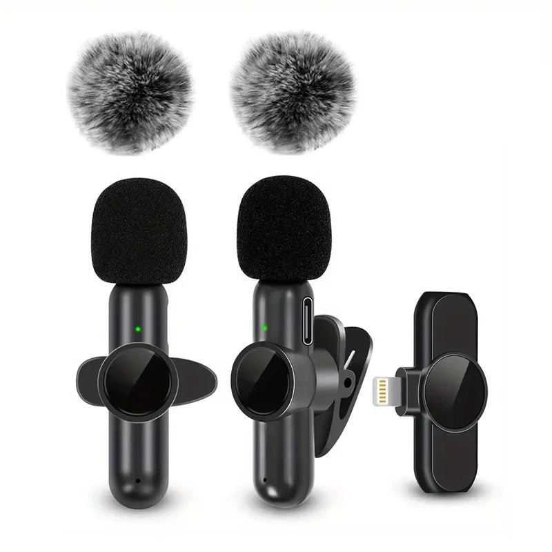 Caelix lavalier microphone, detail view — Lightning receiver