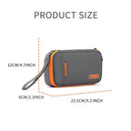 Caelix travel pouch, alternate angle — padded shell