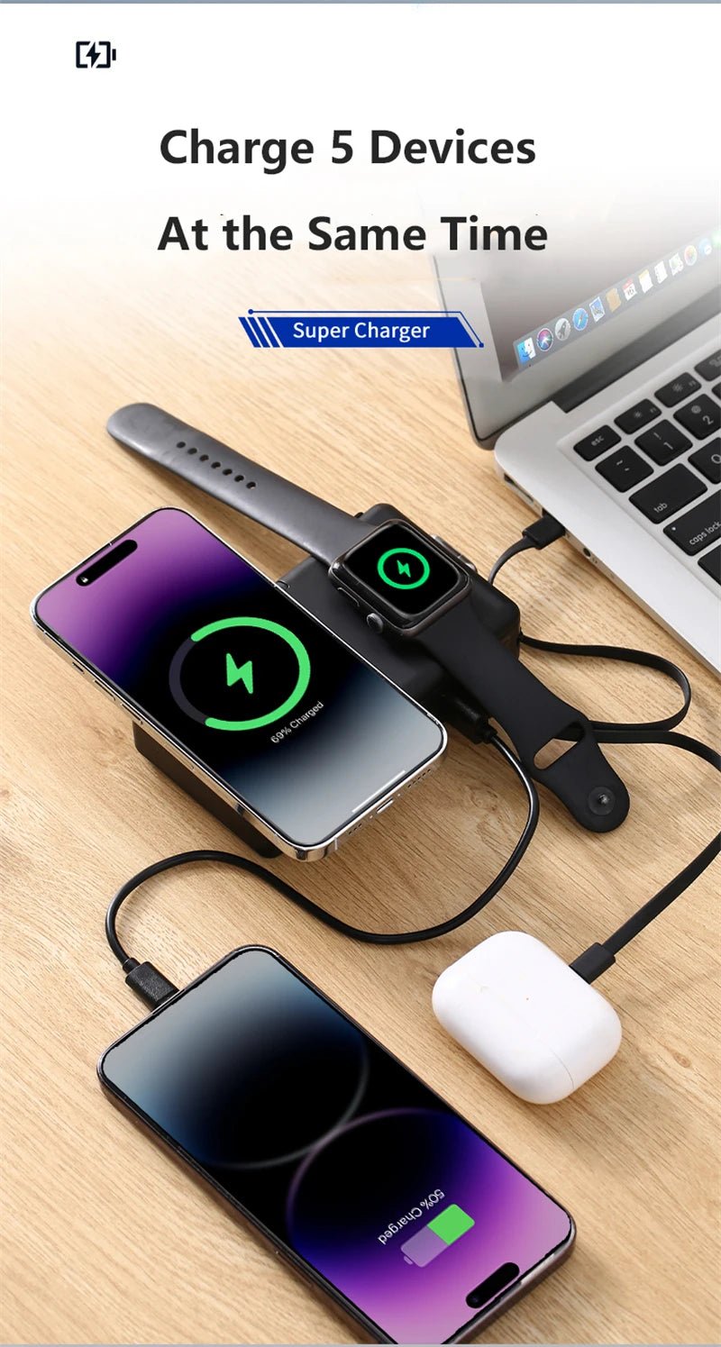Caelix power bank, detail view — 20,000mAh battery capacity