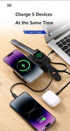 Caelix power bank, detail view — 20,000mAh battery capacity